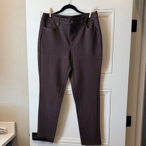 Cato Women's Skinny Pull-On Jeans - Chocolate Brown